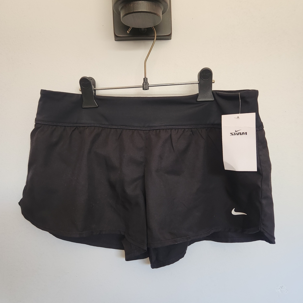 Nike Swim Womens Solid Boardshort Swim Suit Bottoms Swim Shorts Size L